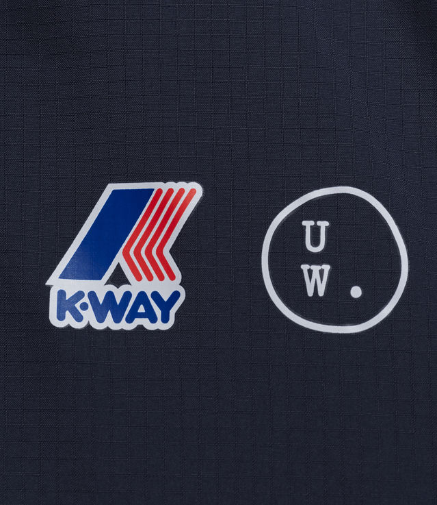 Shop Universal Works x K-Way Watergate Bay Jacket WR Ripstop Navy at ...