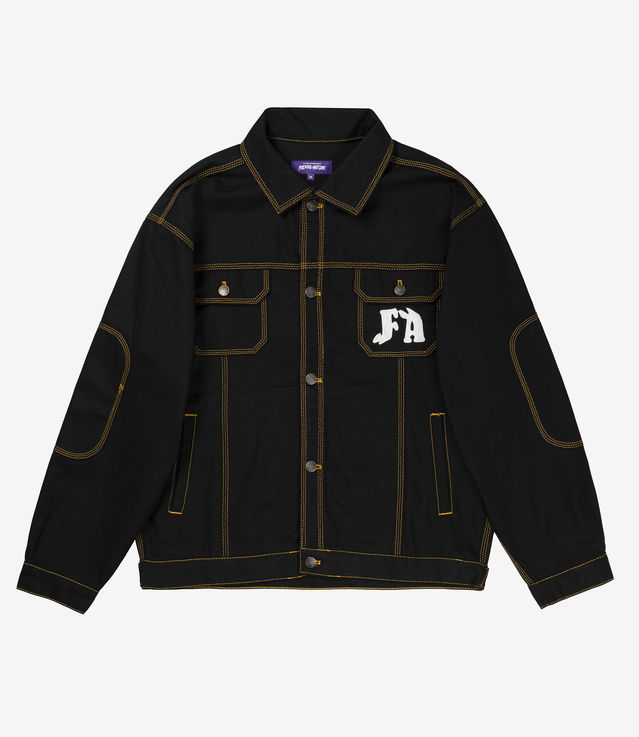 ジャケット・アウター Fucking Awesome Twin Skul Trucker Jacket Fucking Awesome - Twin Skull Trucker Jacket (Black) – MILK STORE