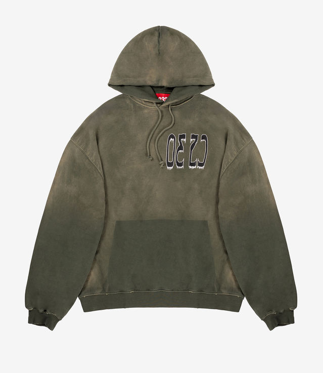 ★032c★ U SPLICED BUBBLE HOODIE FADED OLIVE DRAB SPLICED BU cd2ec77902c8b91a575057ab1e58cf