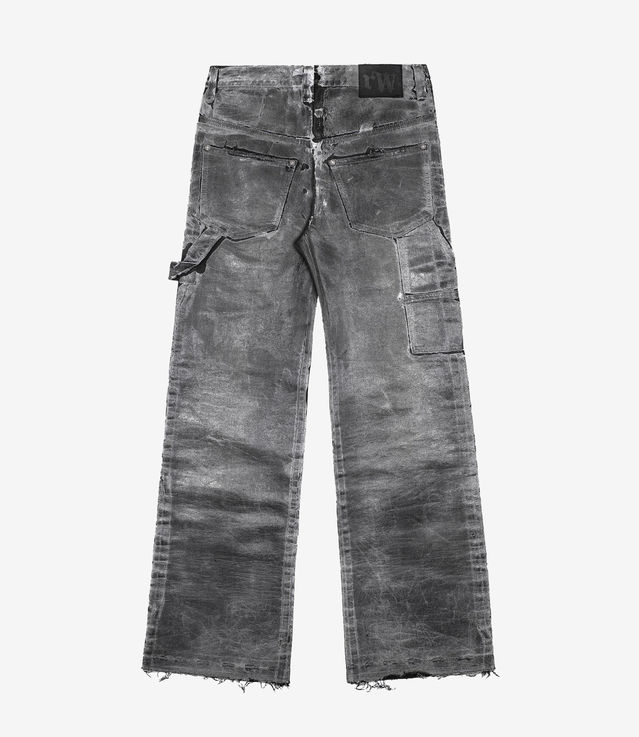Washed Black Patch Jeans – Racer Worldwide