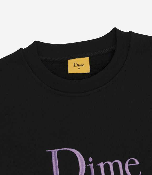 Shop Dime Classic Logo Crewneck Black at itk online store