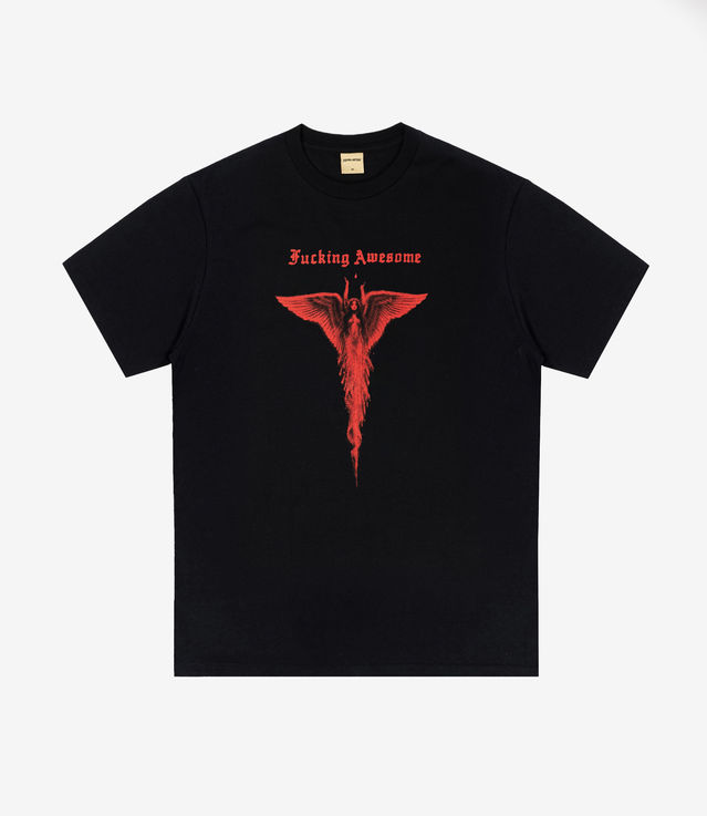【FUCKING AWESOME】SERAPHIM TEE Black Fucking Awesome Seraphim T Shirt Black Shortsleeves Fucking