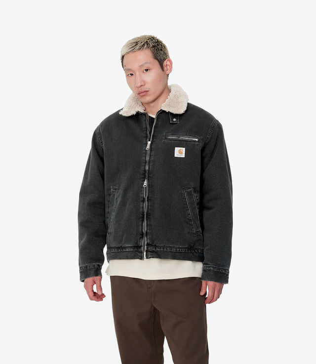 美品/XL CARHARTT WIP HERALD JACKET 黒　ボア 美品/XL CARHARTT WIP HERALD JACKET 黒 ボア - メルカリ