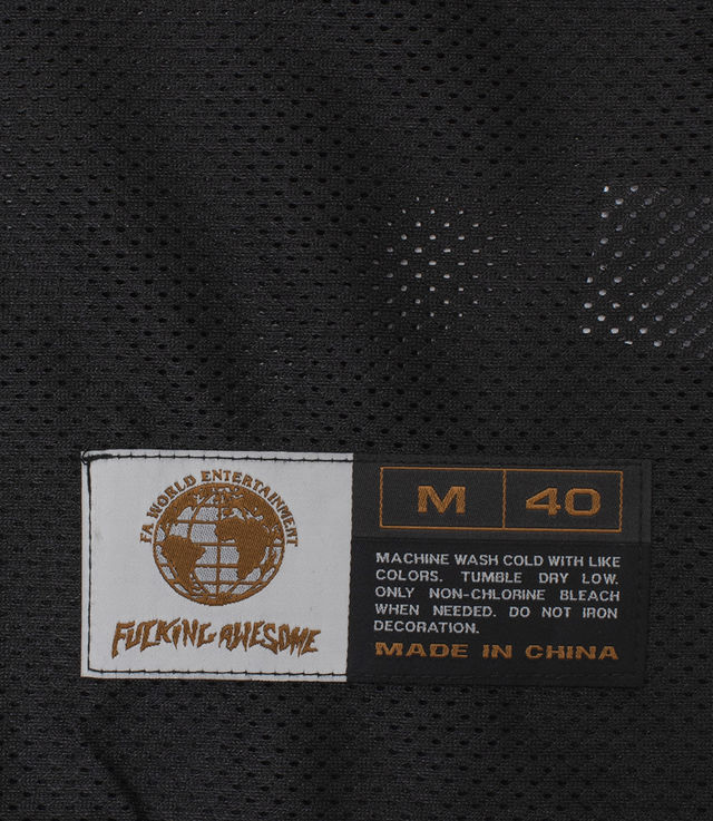 Shop Fucking Awesome Dogs Football Jersey Black at itk