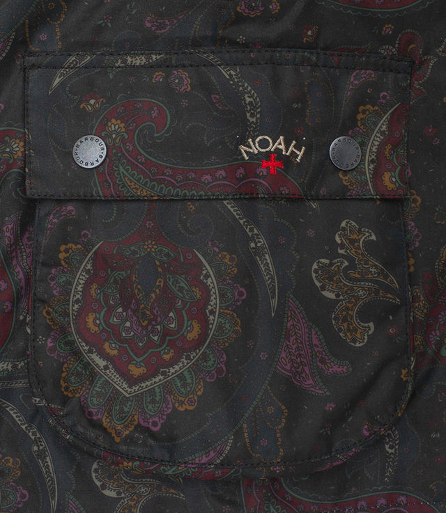 Shop Barbour x Noah Waxed Bedale Jacket Paisley at itk online store