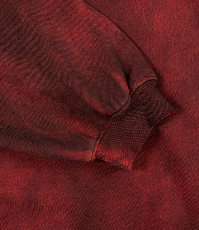Shop 032c Icarus With No Sun Bubble Hoodie Stained Red at