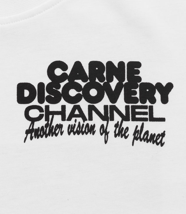 Shop Carne Bollente Discovery Chanel T-Shirt White at itk online store