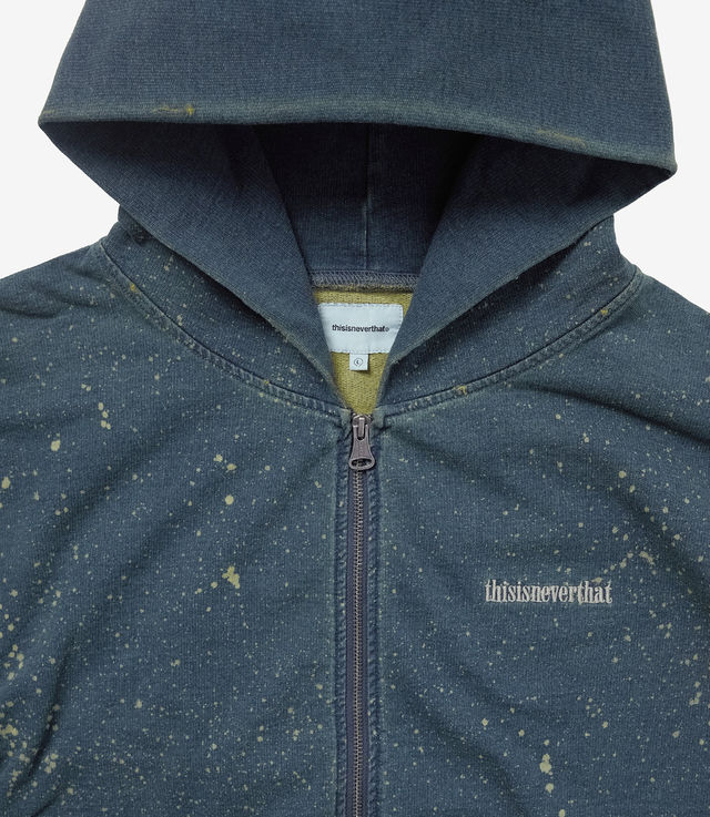 【thisisneverthat】Indigo Dyed Zip Up Hoodie thisisneverthat - Indigo Dyed Zip Up Hoodie (Blue) | HHV