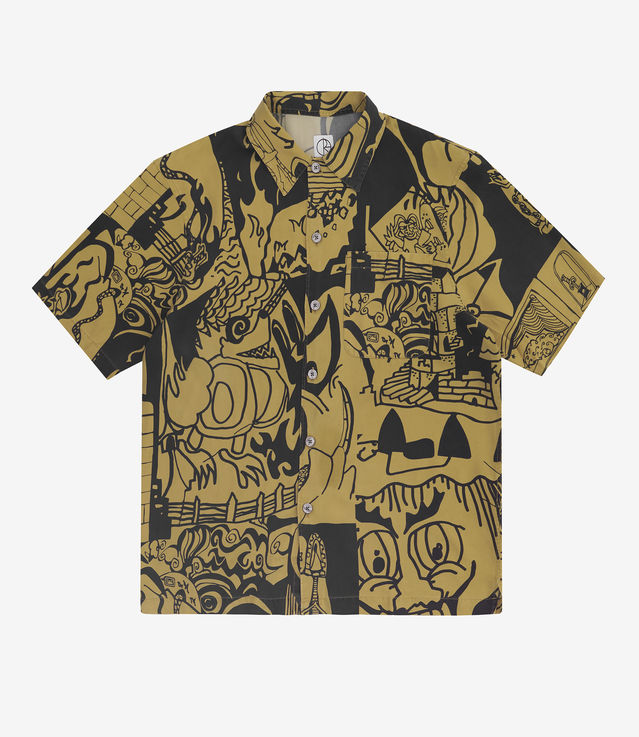 Shop Polar Skate Co Emile Art Shirt Yellow/Black at itk online store