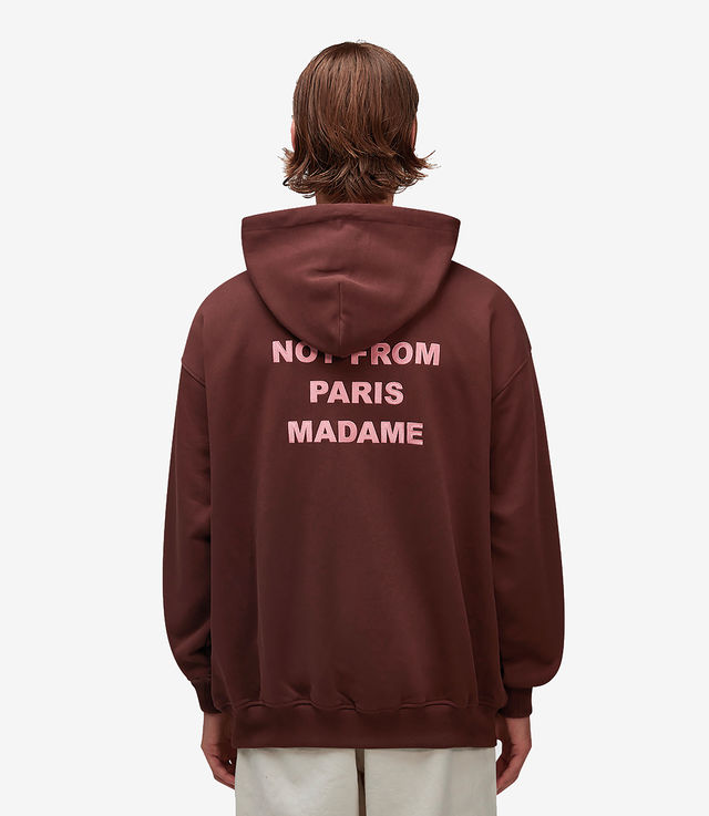 【DROLE DE MONSIEUR】 Fauteuil Le Hoodie Wine Le Hoodie Slogan Vignes