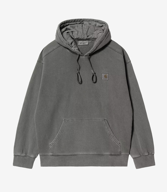 Shop Carhartt WIP Hooded Vista Sweat Graphite Garment Dyed at itk