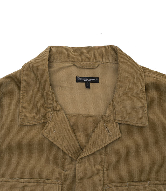 Shop Engineered Garments BDU Jacket 14W Corduroy Khaki at itk