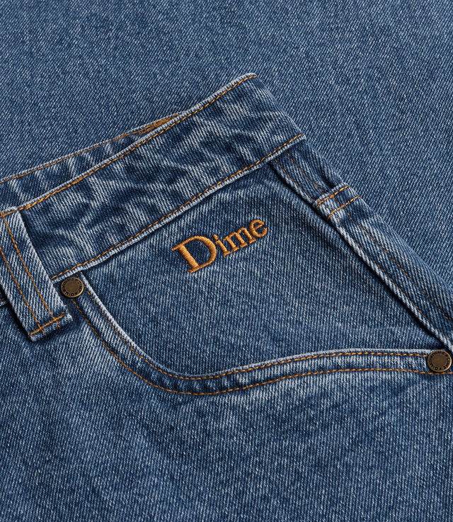Shop Dime Classic Baggy Denim Pants Indigo Washed at itk