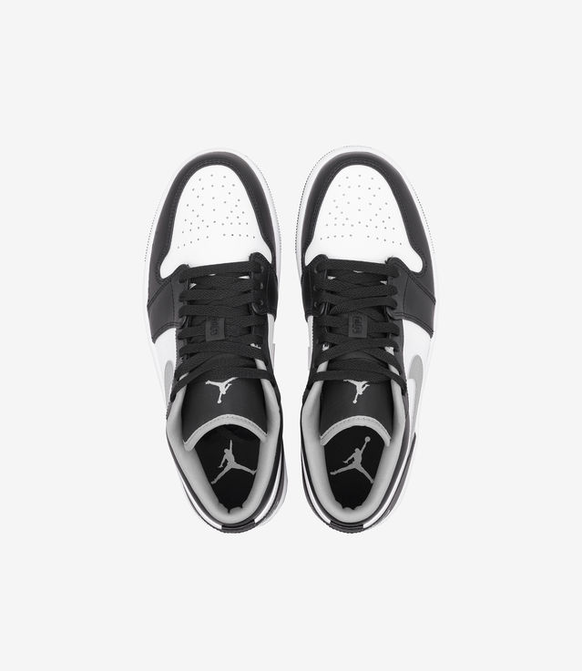 low top jordan 1 black grey white