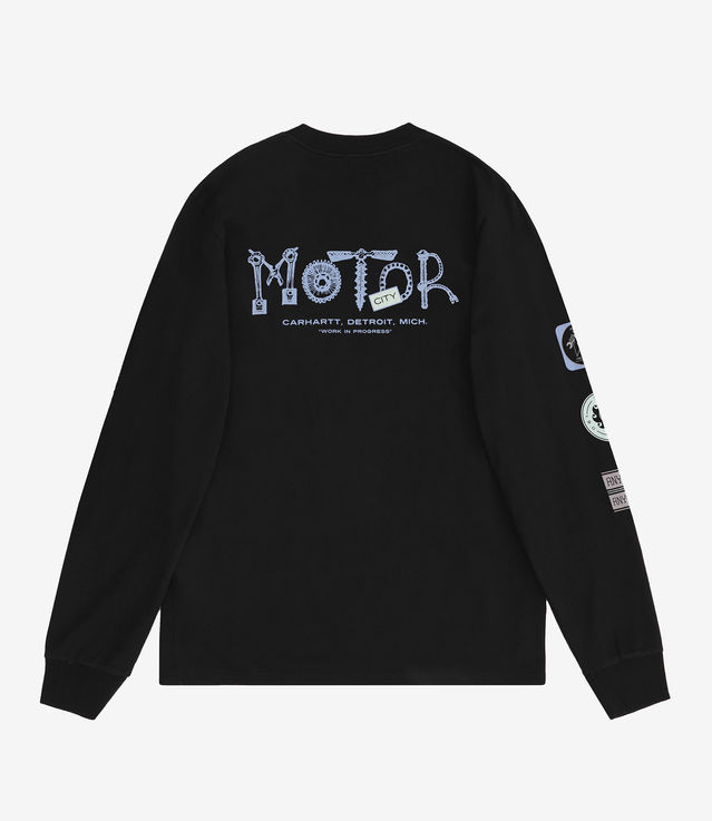 ★2023SS新作★CARHARTT★S/S MOTOR CITY SHIRT Shop Carhartt WIP L/S Motor City T-Shirt Black at itk online