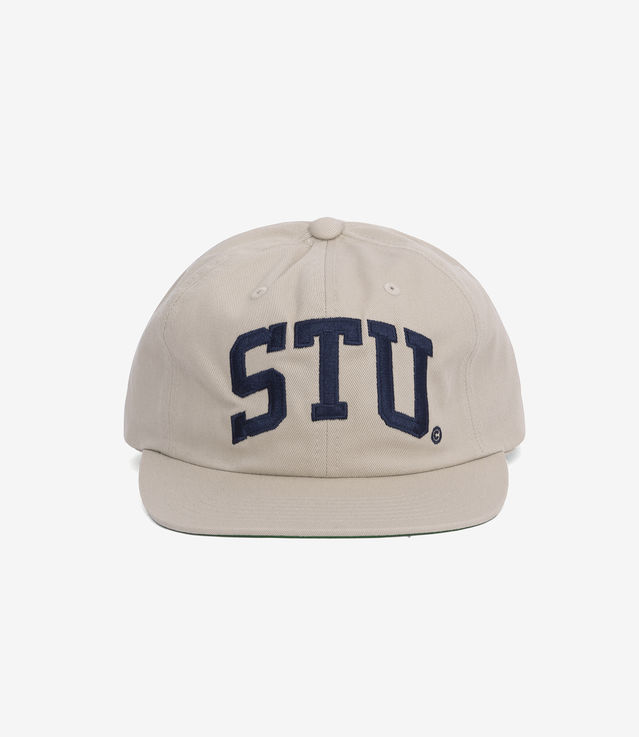 Shop Stussy Stu Arch Strapback Cap Khaki at itk online store