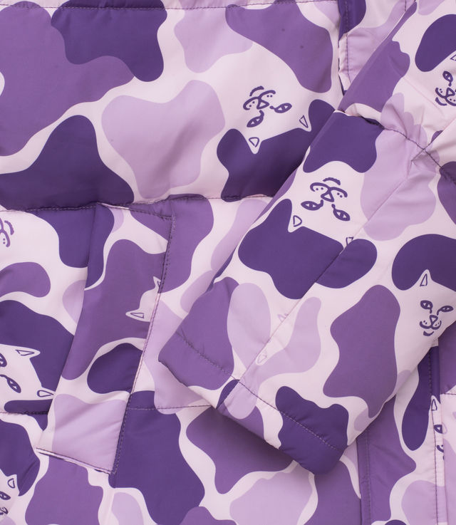 Shop Ripndip Nerm Camo Puffer Jacket Purple Camo at itk online store