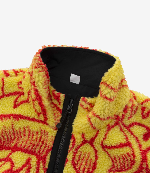 Shop Stussy Dragon Sherpa Jacket Lime at itk online store