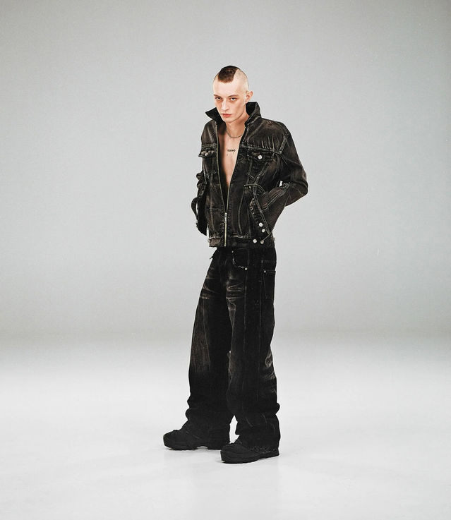 Shop Racer Worldwide Denim Jacket Washed Black at itk online Shop Racer Worldwide Denim Jacket Washed Black at itk online