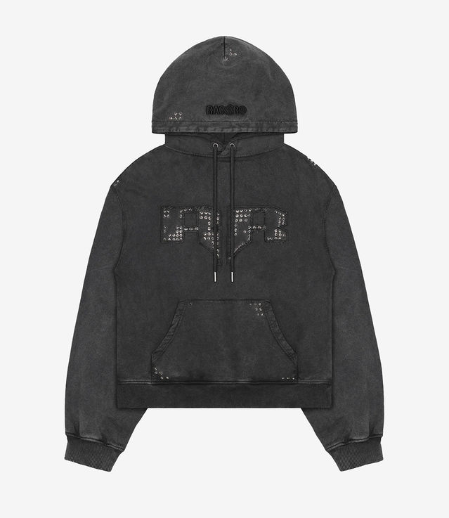 【WOOHWA】WASHING HOOD JP Shop Racer Worldwide RR Hoodie Washed Black at itk online store