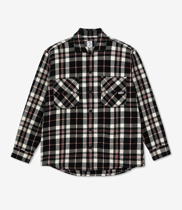 Amazon.co.jp: [ポーラー] MITCHELL L/S FLANNEL SHIRT [M] NAVY