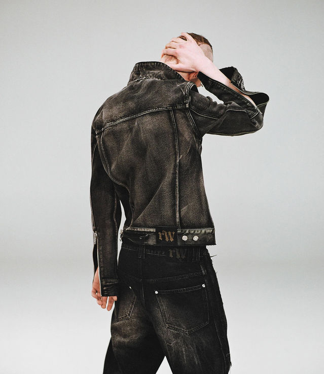 Shop Racer Worldwide Denim Jacket Washed Black at itk online Shop Racer Worldwide Denim Jacket Washed Black at itk online
