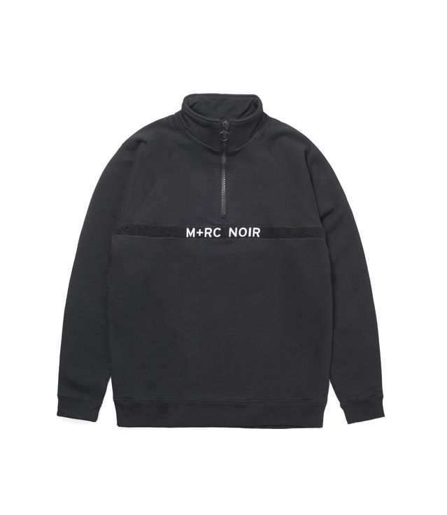 Shop M+RC Noir Rival Mid-Zipper Sweatshirt Black at itk online store 