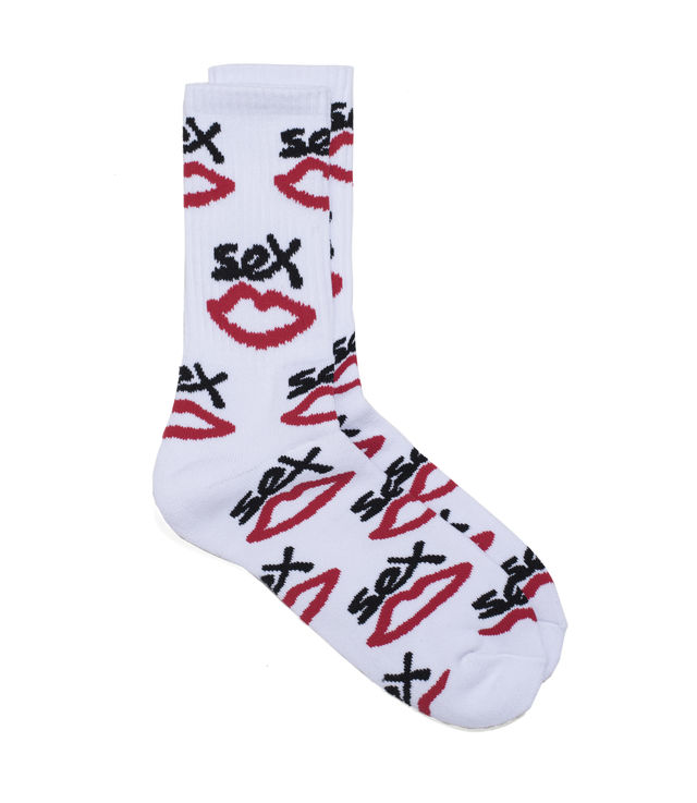 Shop Sex Skateboards AOP Socks White at itk online store