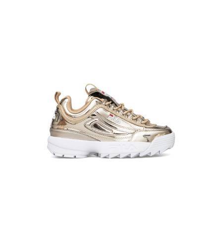 gold fila sneakers