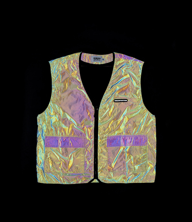 rainbow reflective vest