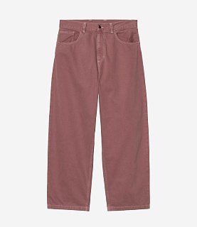 Carhartt WIP Brandon Pant Clark Twill Dusky Pink Stone Dyed