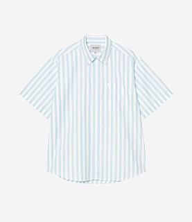 Carhartt WIP S/S Royce Shirt Stripe Icaria/White