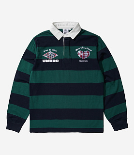 Butter Goods x Umbro Victory Rugby Polo Navy/Forest