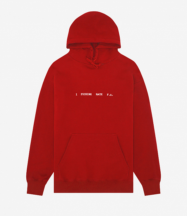 Shop Fucking Awesome Hate FA Hoodie Red at itk online store