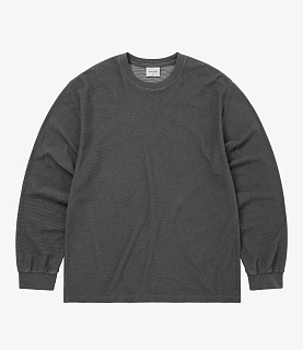 Thisisneverthat C-Logo Wale L/S Tee Charcoal