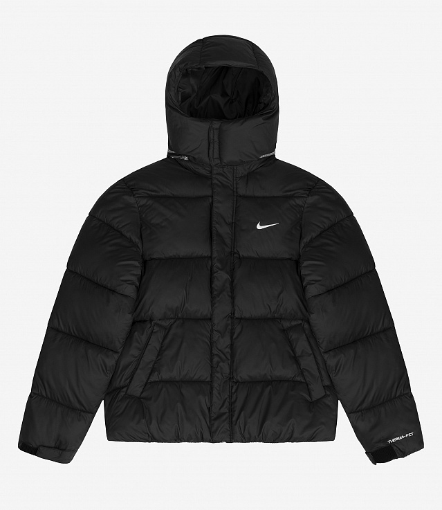 black nike puffer coat mens