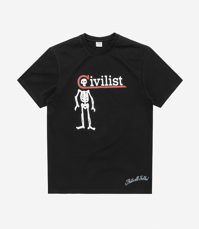 【CIVILIST】 News Tee [Black] Shop Civilist News Tee Black at itk online store