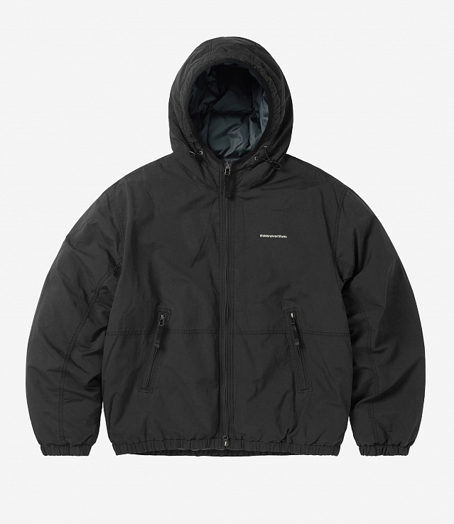 Shop Thisisneverthat Washed Down Puffer Jacket Black at itk online