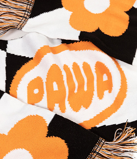 Pawa Speed Sports Racing Scarf Black/White