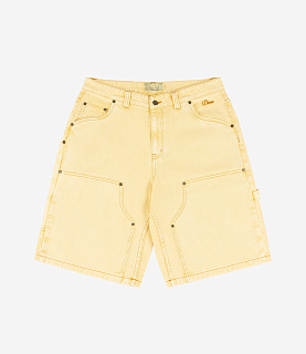 Dime Carpenter Denim Shorts Lemon 