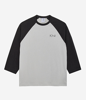 Polar Skate Co 3/4 Sleeve Tee Black/Silver