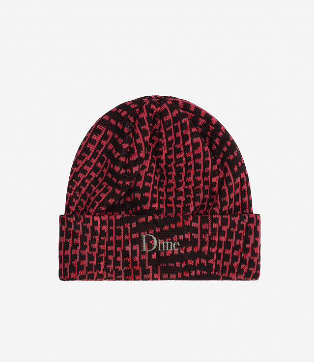 Dime ビーニー Classic Logo Warp Beanie Red Dime ビーニー Classic Logo Warp Beanie Red Classic Logo Warp