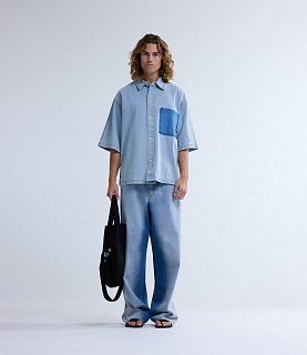 New Amsterdam Surf Association Lyocell Short Sleeves Light Blue