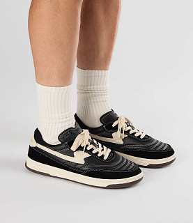 Stepney Workers Club Casson S-Strike Leather Suede Black/White