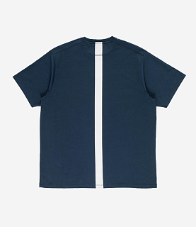 Pop Trading Company Backstripe T-Shirt Navy