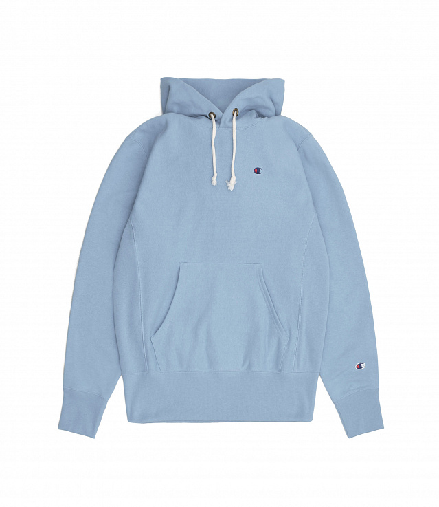 Shop Champion Hooded Sweatshirt Chest Logo Baby Blue at itk online store
