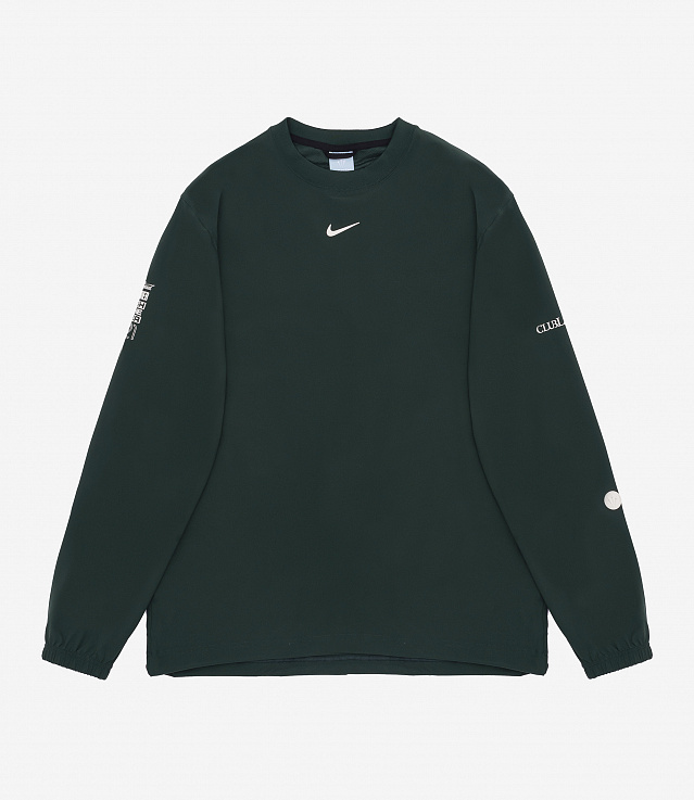 Shop Nike x Drake 'NOCTA' Long Sleeve Woven Crew Pro Green/Black