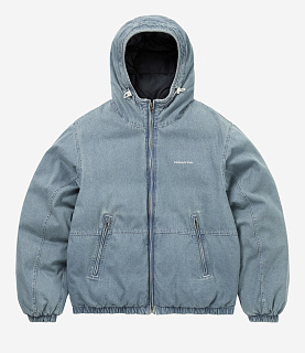 Thisisneverthat Denim Down Puffer Jacket Washed Denim