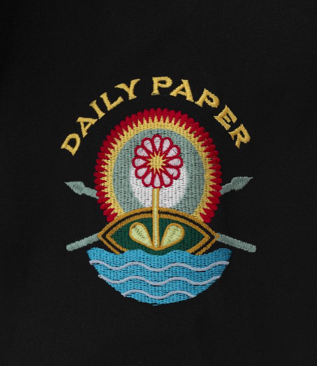 Shop Daily Paper Pooley Varsity Jacket Black at itk online store