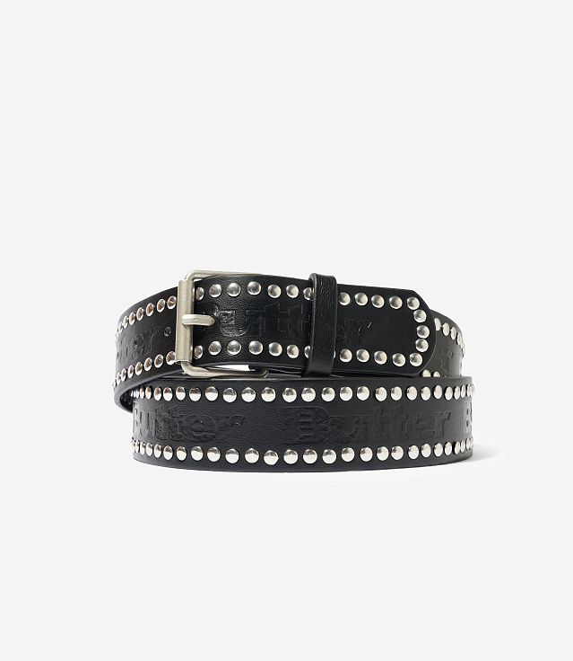 Shop Butter Goods Leather Studded Belt Black at itk online store